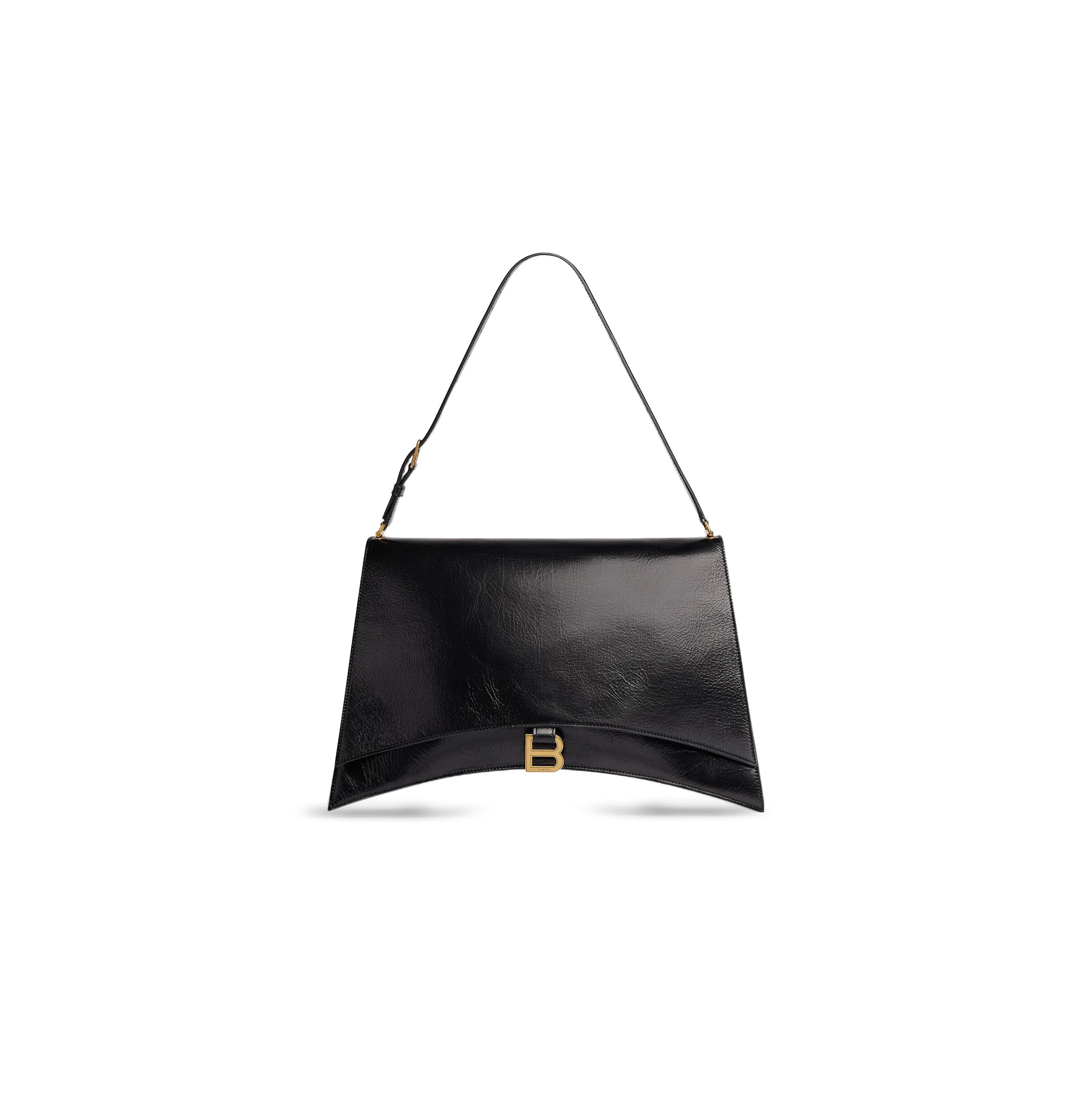 BALENCIAGA WOMEN'S CRUSH BAG LARGE IN BLACK 7660582AAR11000 (39.8*24.8*14.9cm)